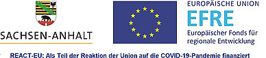 Logoleiste Sachsen-Anhalt und EU/EFRE/REACT-EU